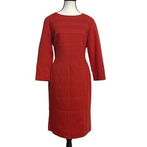 Escada Womens Sheath Dress Size 42 / US Large Long Sleeve Career Office Cocktail